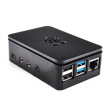 Premium Behuizing voor Raspberry Pi 4B - ZWART