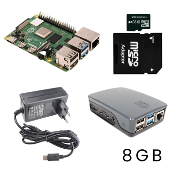 Raspberry Pi 4 Model B / 8GB Starter Kit compleet