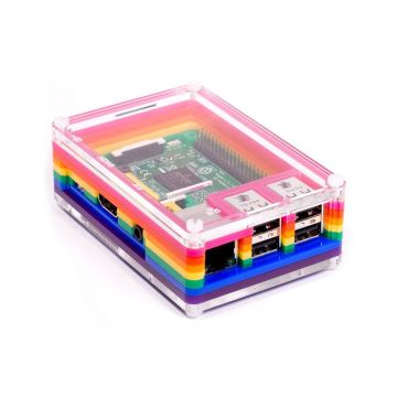 Pimoroni Pibow 3 rainbow