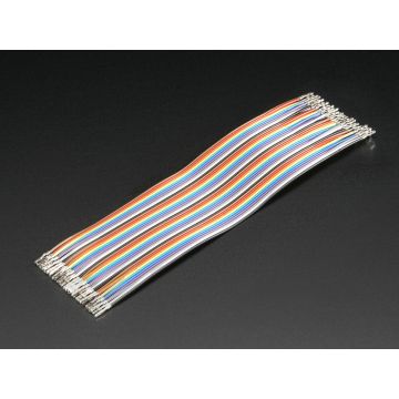 Premium Female/Female Raw Custom Jumper Wires - 40 x 6' (150mm)
