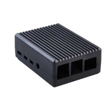 Aluminium Behuizing voor Raspberry Pi 5 - Zwart