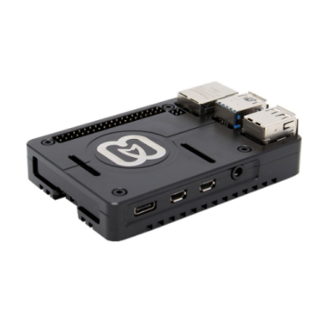 Raspberry Pi 4B Ultra Dunne Aluminium Koel Behuizing - Zwart