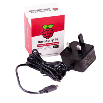 Originele Raspberry Pi USB-C 3A voeding Zwart