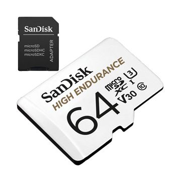 SanDisk High Endurance SD Kaart - 64GB