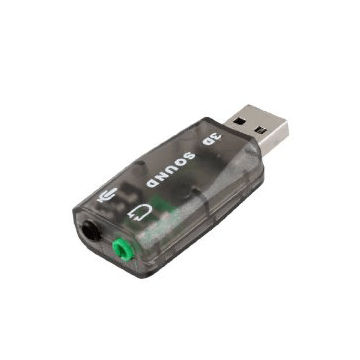 USB naar 3,5mm Jack Speaker en Microfoon GRIJS