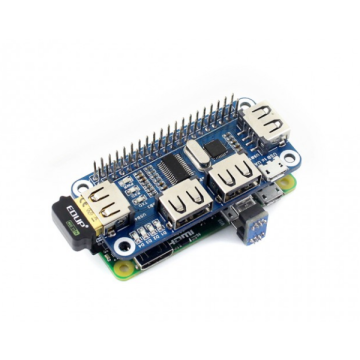 4-Poorts USB Hub HAT voor Raspberry Pi