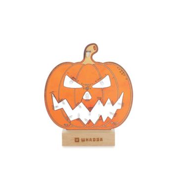 Soldeer Kit Halloween Pompoen met Houder -  XL Printplaat