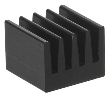 Los zwart koelblokje 8x8mm (Heatsink) (❌Kan nageleverd worden)