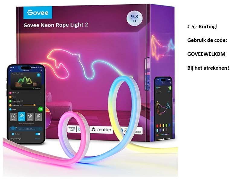 Govee Neon Rope Light 2 White (3m) 