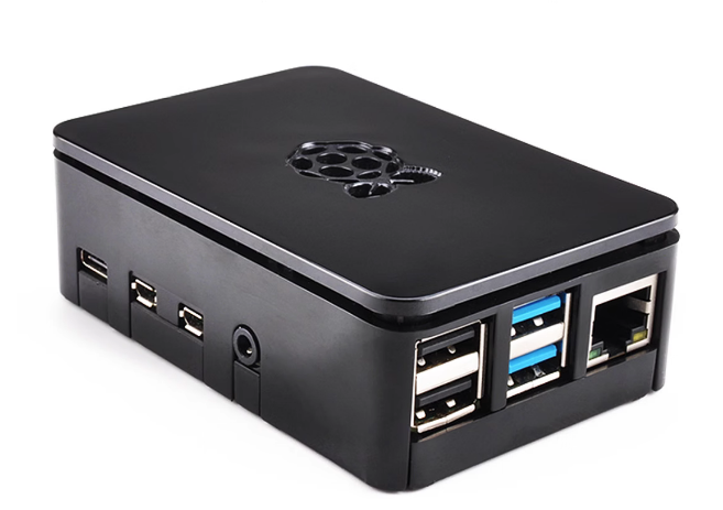 Premium Behuizing voor Raspberry Pi 4B - ZWART (❌Kan nageleverd worden)