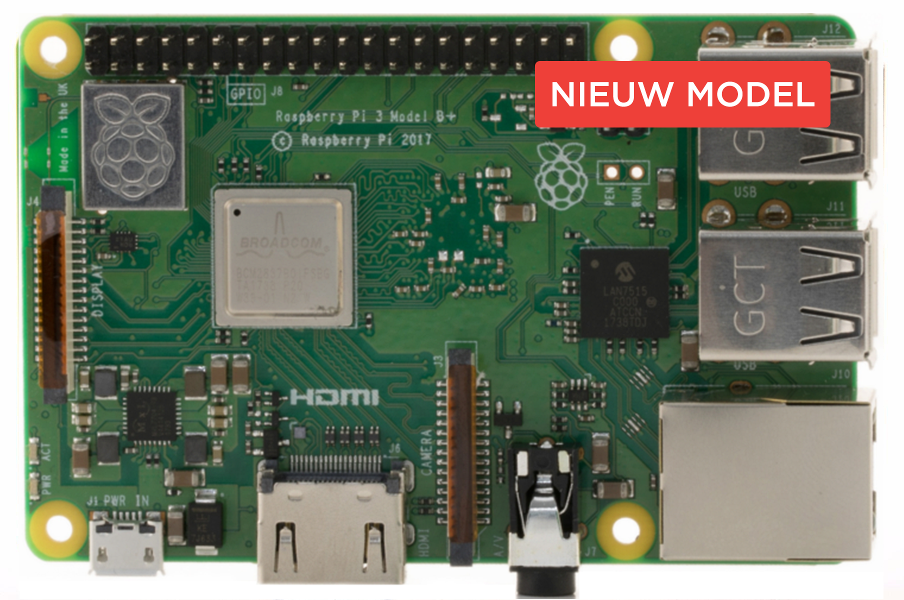 Raspberry Pi 3 Model B+ (❌Kan nageleverd worden)