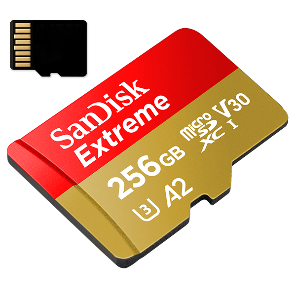 Sandisk Extreme 256GB Micro SDXC 160MB/s U3 V30 (     ✅ Op voorraad )
